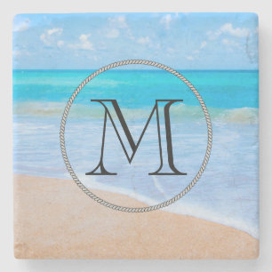 Amazing Beach Tropical Scene Photo Stone Coaster