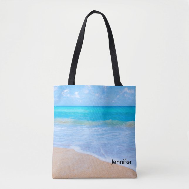 Amazing Beach Tropical Scene Photo Tote Bag (Front)