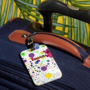 Amazing Beautiful Cool Cute Colourful Bubbles Luggage Tag