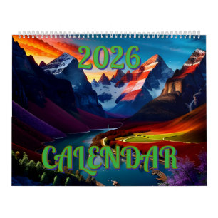 Amazing Beautiful Splendour Landscapes One Calendar