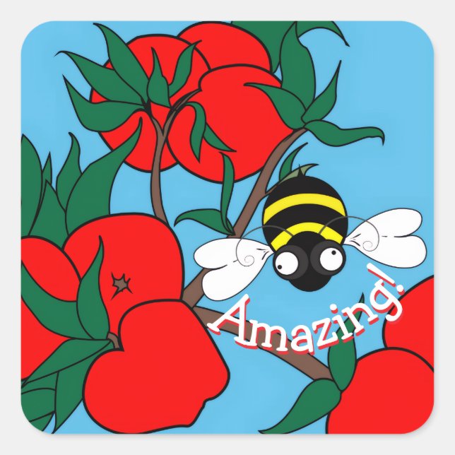 Amazing Bee Sticker (Front)