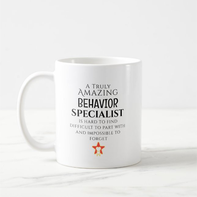 Amazing Behavior Specialist Personalized gift Coffee Mug (Left)