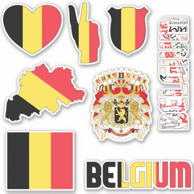Amazing Belgium Shapes National Symbols (Front)