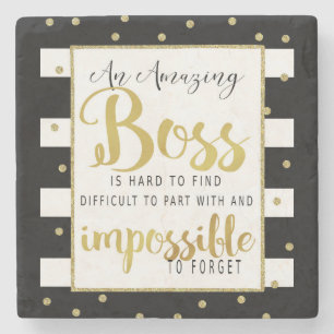 Amazing Best Boss Appreciation Gift  Coaster