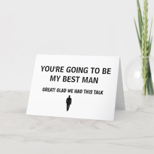 Amazing Best Man Wedding Card