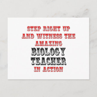 Amazing Biology Teacher In Action Postcard
