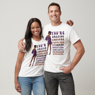 Amazing Black Woman Melanin Women Girl T-Shirt
