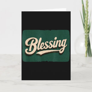 Amazing Blessing Logo Costume Card