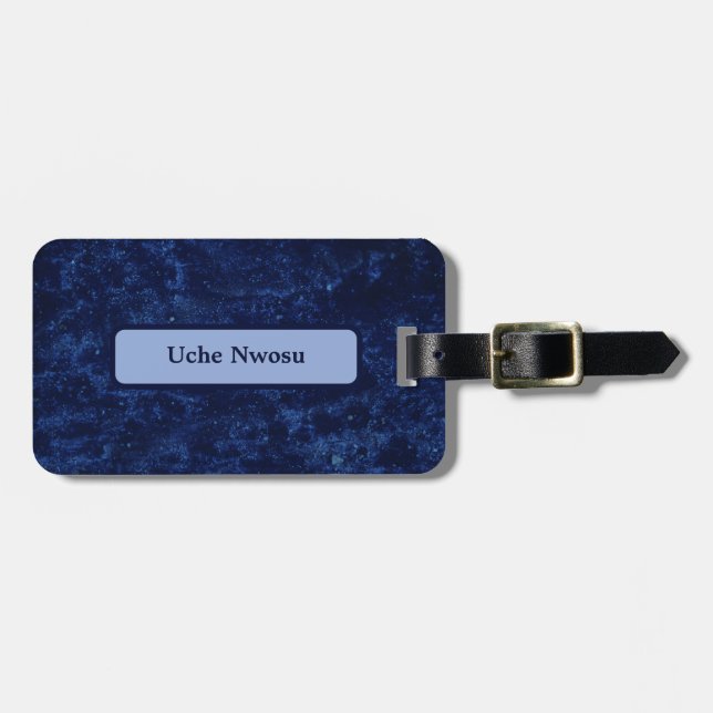 Amazing Blue Luggage Tag (Front Horizontal)