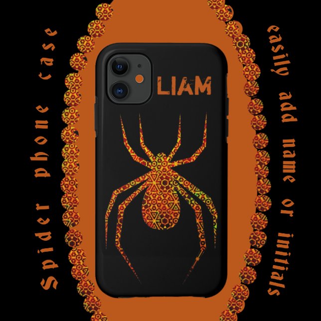 Amazing Bold Geometric Patterned Spider Art Case-Mate iPhone Case (Creator Uploaded)