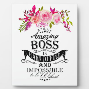 Amazing Boss THANK YOU BOSS "awesome boss Plaque