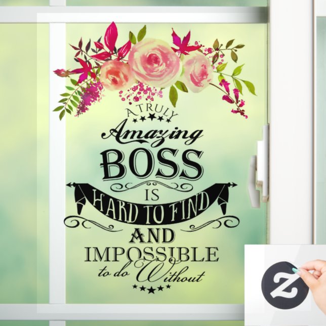 Amazing Boss THANK YOU BOSS "awesome boss sign (Home)