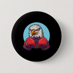 Amazing Boxing Eagle Costume With Cool Gloves  6 Cm Round Badge