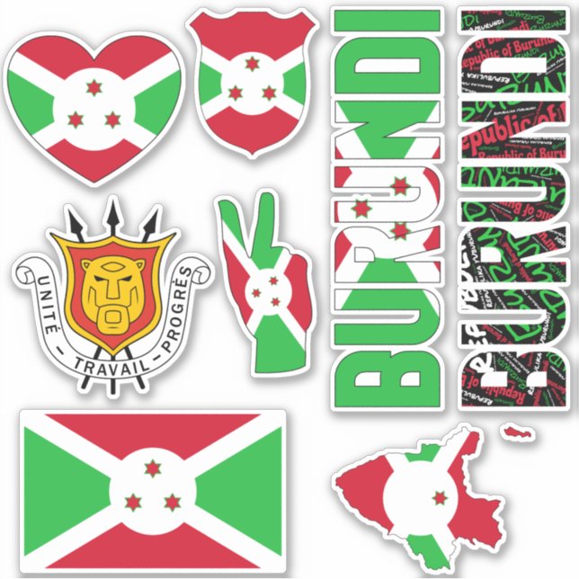 Amazing Burundi Shapes National Symbols (Front)