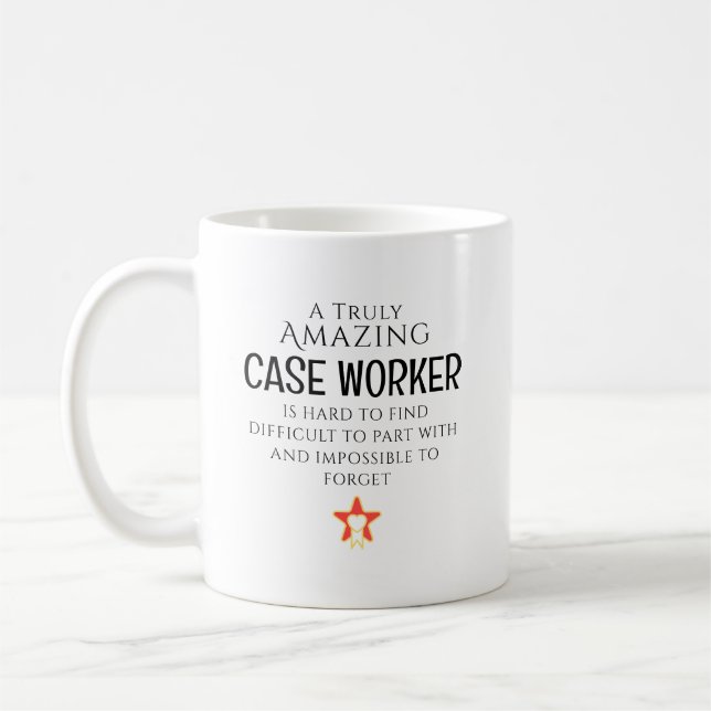 Amazing Case Worker Hard To Find Personalised Gift Coffee Mug (Left)