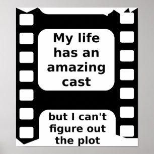 Amazing Cast Funny Poster Sign