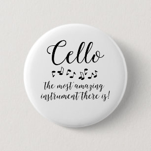 Amazing Cello 6 Cm Round Badge