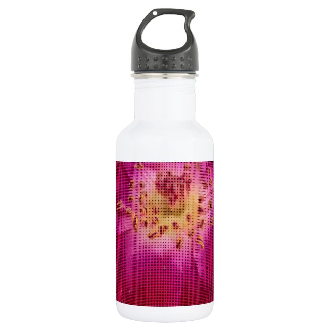 Amazing Checked Rose.jpg 532 Ml Water Bottle (Front)
