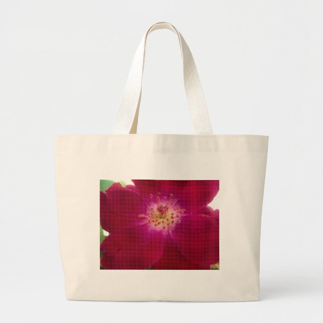 Amazing Checked Rose.jpg Large Tote Bag (Front)