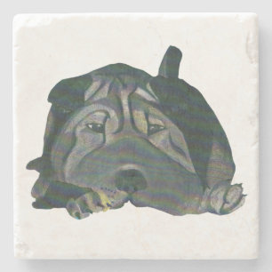 Amazing Chinese Shar Pei Coaster