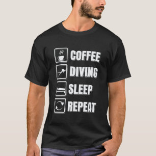 Amazing Coffee Diving Rest Restart Funny Scuba Lif T-Shirt