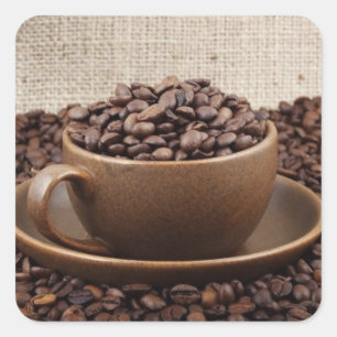 Amazing coffee square sticker