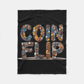 Amazing coin flip emblem costume  fleece blanket