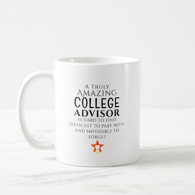 Amazing College Advisor Hard To Find Custom  Coffee Mug (Left)