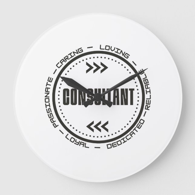 Amazing Consultant Large Clock (Front)