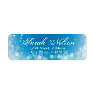 Amazing, Cool, Blue Christmas Label