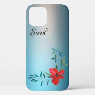 Amazing, Cool Blue Flowers Case-Mate iPhone Case
