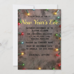 Amazing, Cool, New Years Eve Invitation