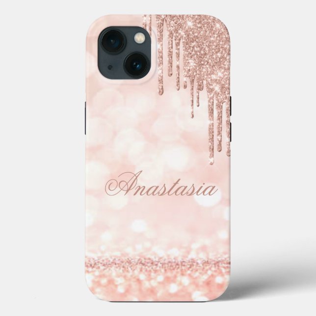 Amazing, Cool, Pink Sparkly Case-Mate iPhone Case (Back)