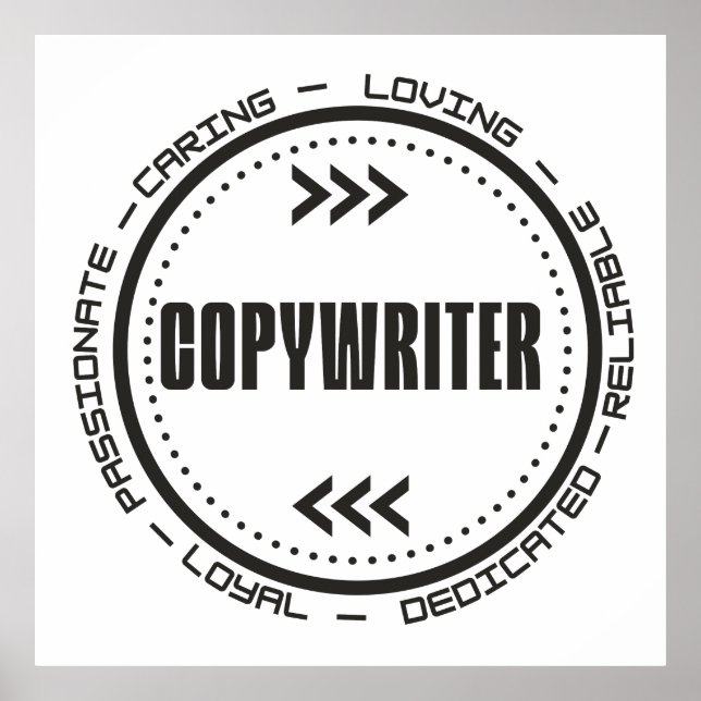 Amazing Copywriter Poster (Front)