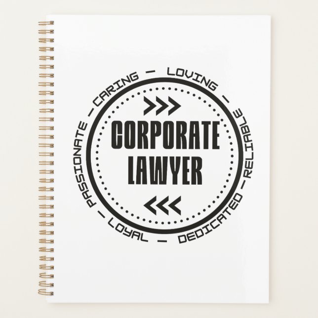 Amazing Corporate Lawyer Planner (Front)