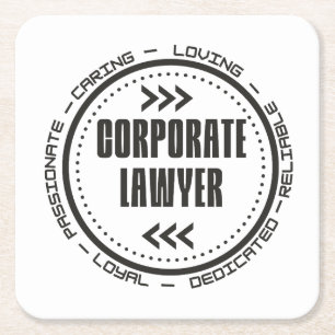 Amazing Corporate Lawyer Square Paper Coaster
