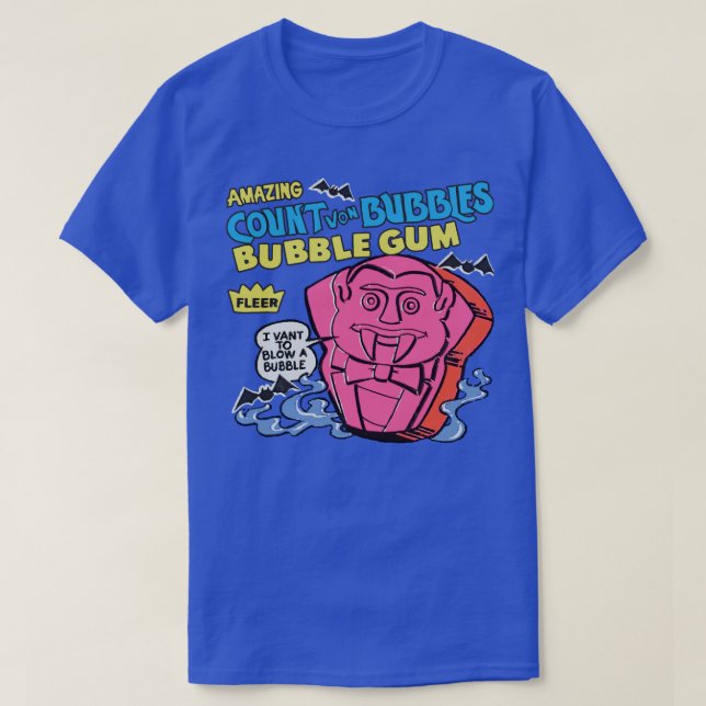 Amazing Count von Bubbles Bubble Gum T-Shirt (Design Front)