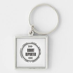 Amazing Court Reporter Key Ring