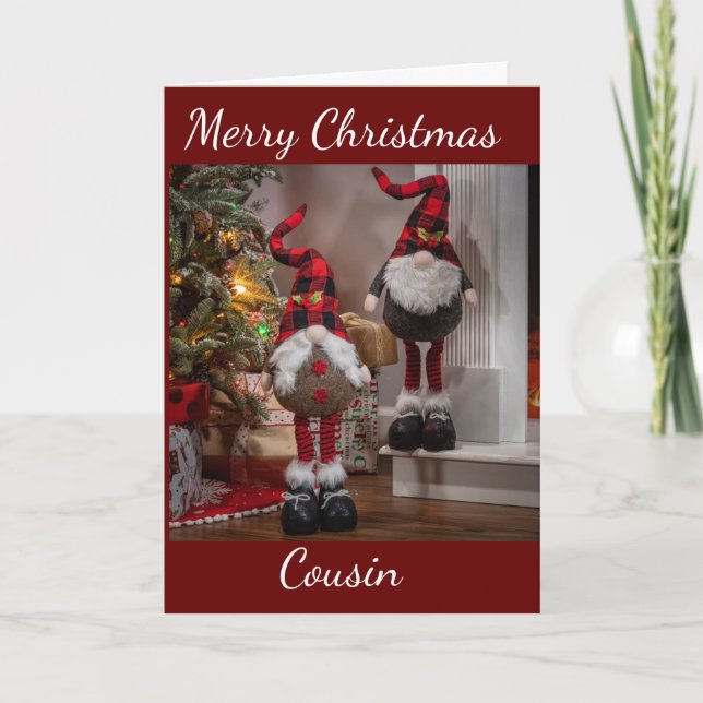 AMAZING **COUSIN** at CHRISTMAS  Card (Front)