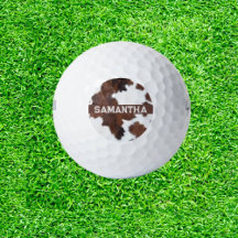 Amazing Cow Print Golf Balls