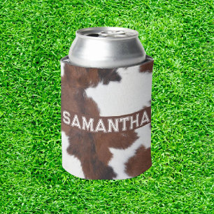 Amazing Cow Print Golf Balls Can Cooler