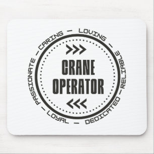 Amazing Crane Operator Mouse Mat