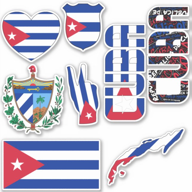 Amazing Cuba Shapes National Symbols (Front)