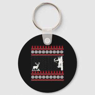 Amazing Cute Funny Duck Hunter Deer Hunting Ugly C Key Ring
