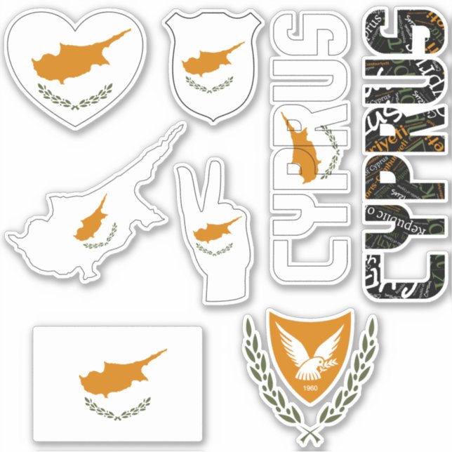 Amazing Cyprus Shapes National Symbols (Front)