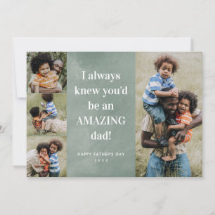 Amazing dad photo collage Father's Day Card