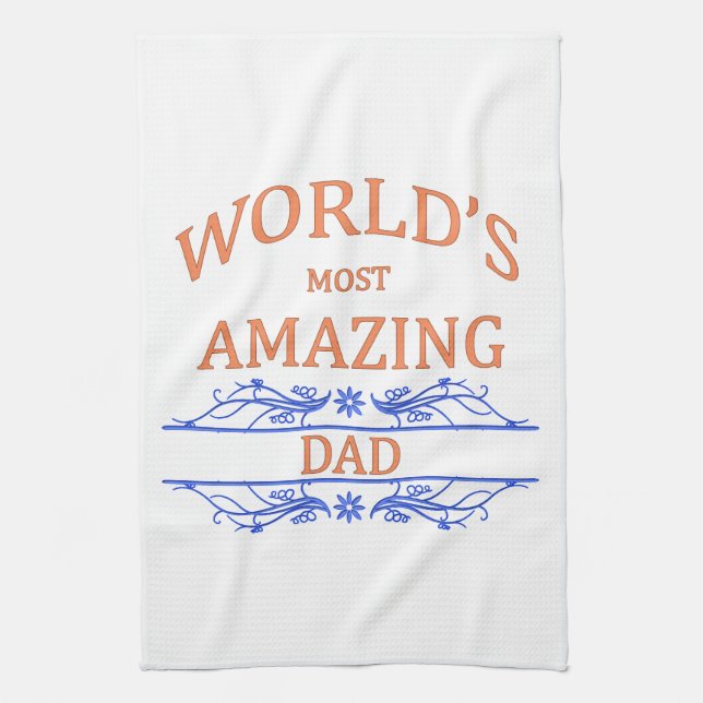 Amazing Dad Tea Towel (Vertical)