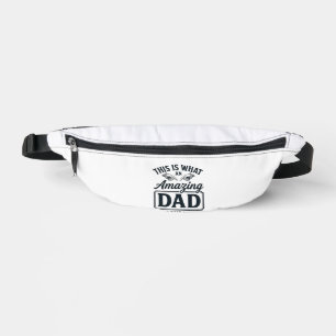 Amazing Dad Vintage Engraving Typography Design_1 Bum Bags