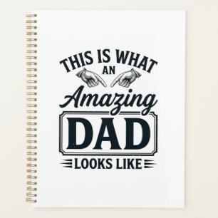 Amazing Dad Vintage Engraving Typography Design_1 Planner