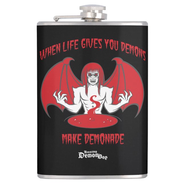 Amazing Demon Boy Demonade Hip Flask (Front)